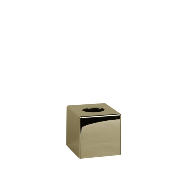 Porta veline cubico in ABS dorato