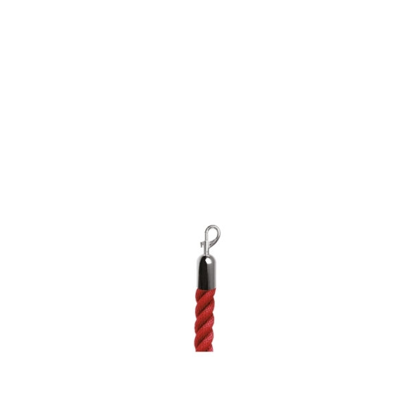 Cordone colore rosso con moschettoni cromati