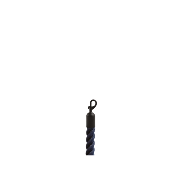 Cordone colore blu con moschettoni neri