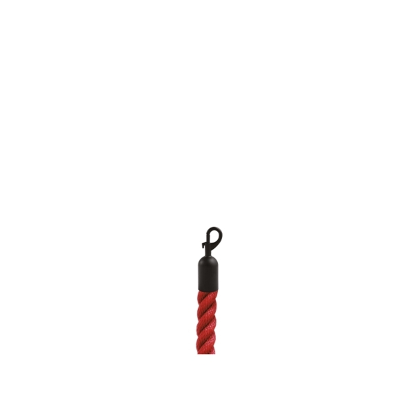 Cordone colore rosso con moschettoni neri