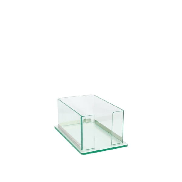Distributore asciugamani in plexiglass trasparente effetto vetro
